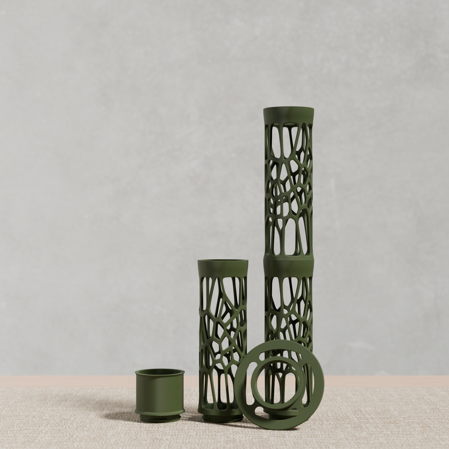 Voronoi-Stil Moosstab Größe L