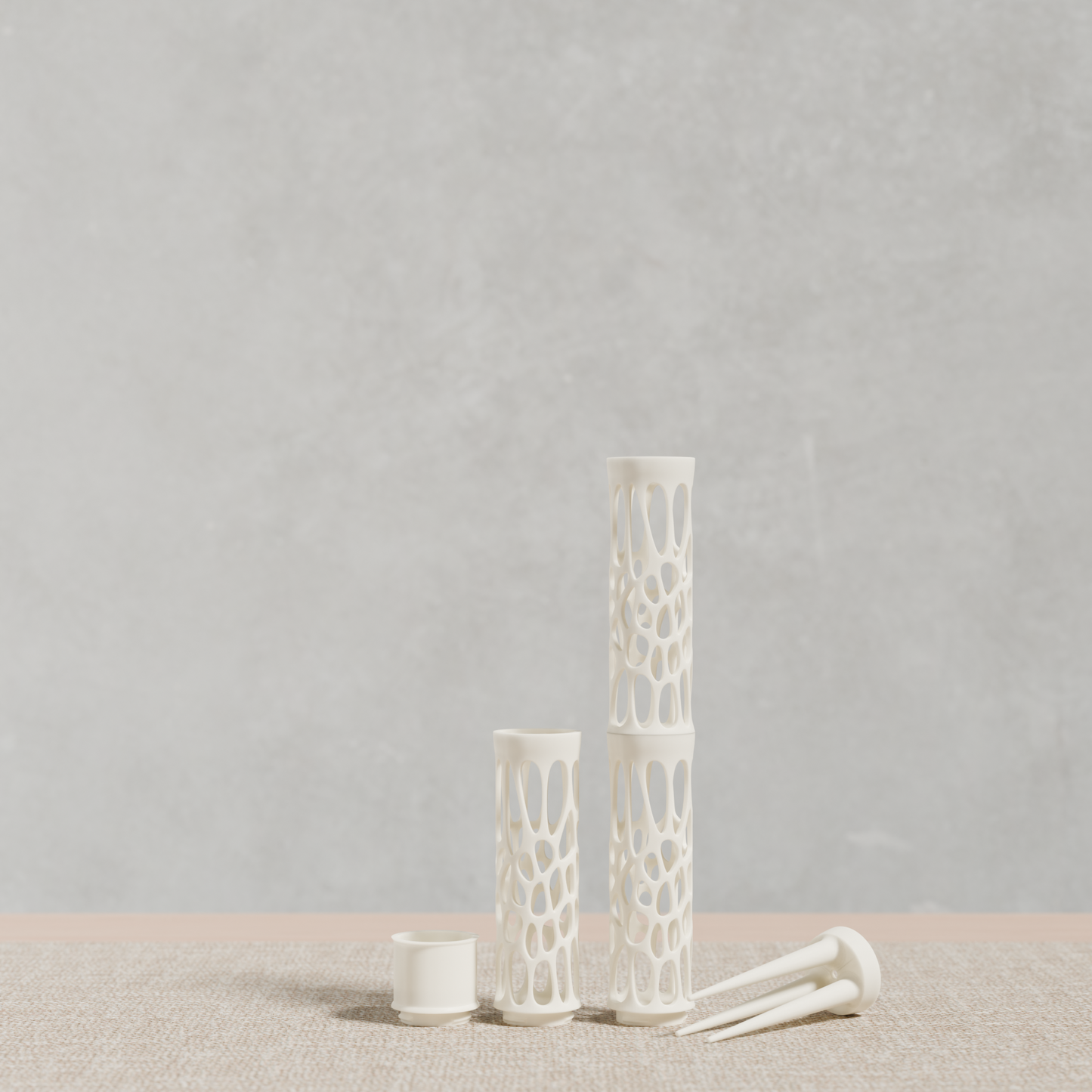 Voronoi-Stil Moosstab Größe M
